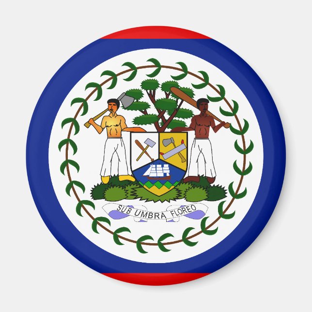 Imán Bandera de Belice (Frente)