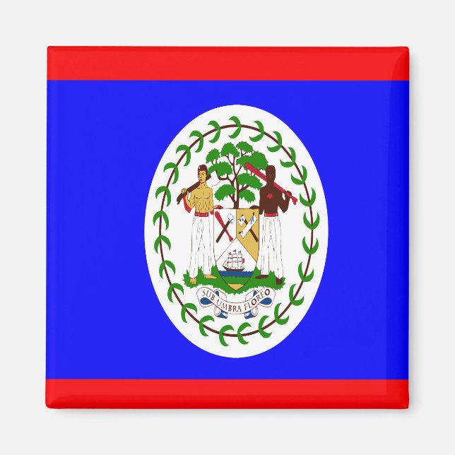 Imán Bandera de Belice (Frente)