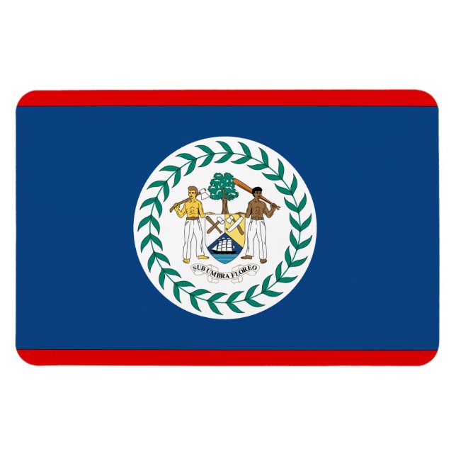 Imán Bandera de Belice (Horizontal)