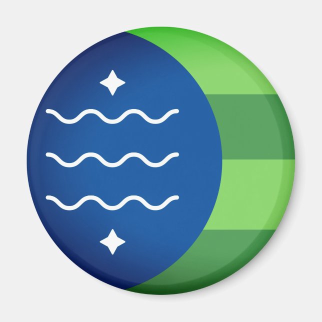 Imán Bandera de Bellingham, Washington (Frente)