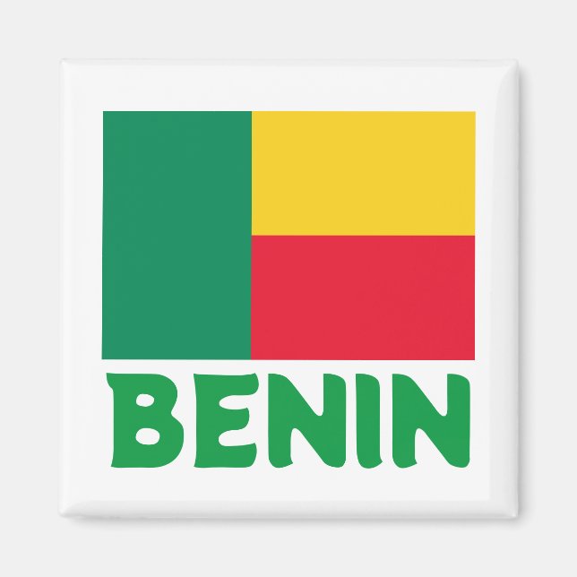 Imán Bandera de Benín (Frente)