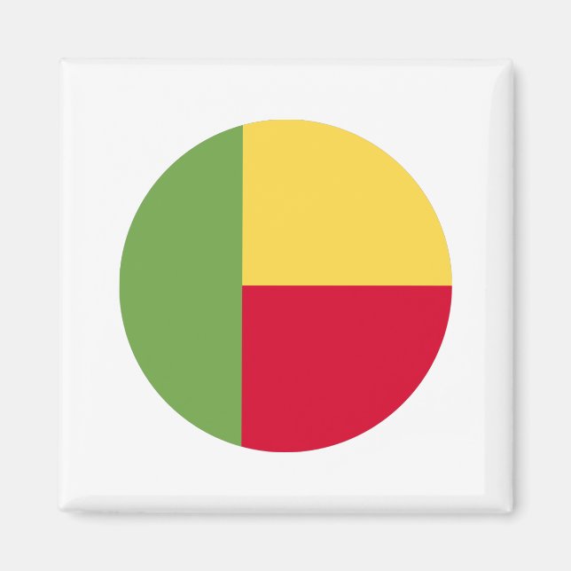 Imán Bandera de Benín (Frente)