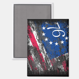 Imán Bandera de Betsy Ross 1776 Patriótica 4 de julio