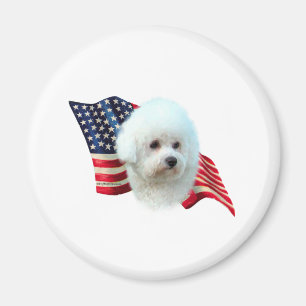 Imán Bandera de Bichon Frise