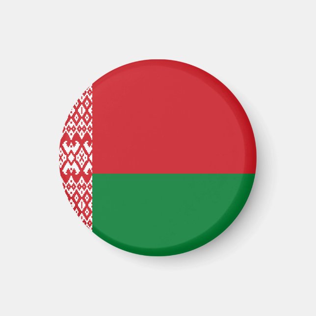 Imán Bandera de Bielorrusia (Frente)