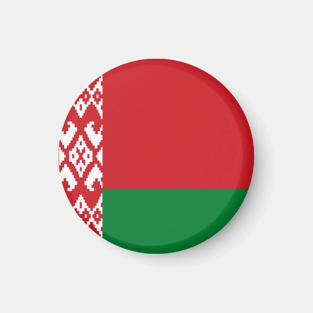 Imán Bandera de Bielorrusia (Frente)