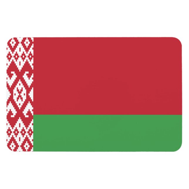 Imán Bandera de Bielorrusia (Horizontal)