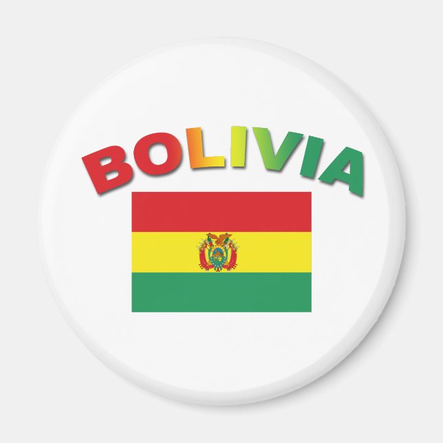 Imán Bandera de Bolivia (Frente)