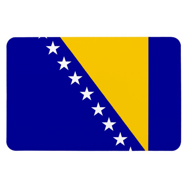 Imán Bandera de Bosnia y Herzegovina (Horizontal)