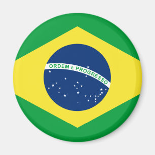 Imán bandera de brasil