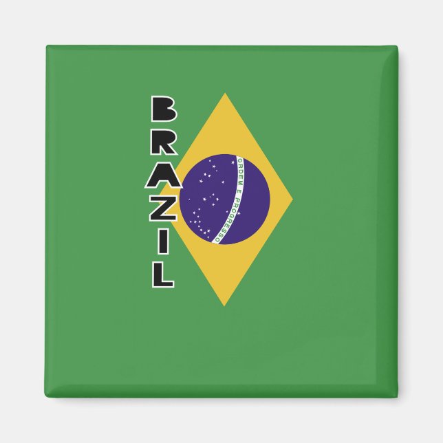 Imán Bandera de Brasil (Frente)