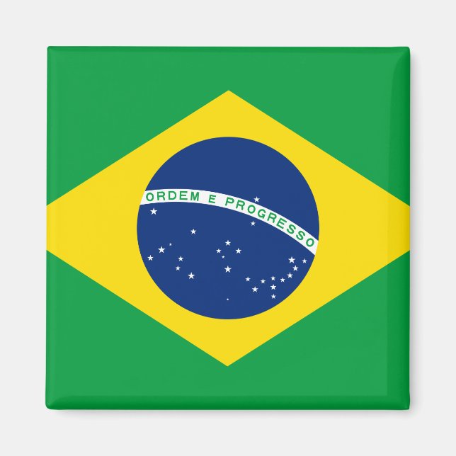 Imán Bandera de Brasil (brasileño) (Frente)