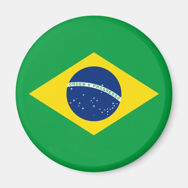Imán Bandera de Brasil Patriótica (Frente)