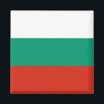 Imán Bandera de Bulgaria<br><div class="desc">Productos de bandera mundial de personalizable - Por favor,  no dude en añadir su propio texto.</div>