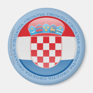 Imán Bandera de burbujas de Croacia