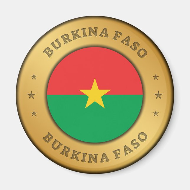 Imán Bandera de Burkina Faso (Frente)
