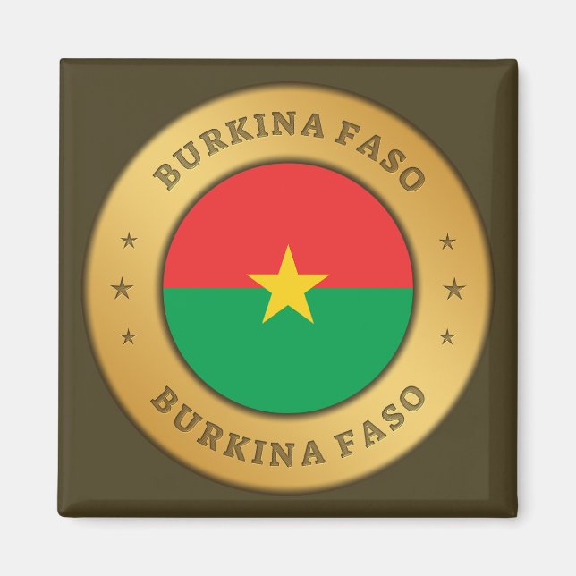 Imán Bandera de Burkina Faso (Frente)