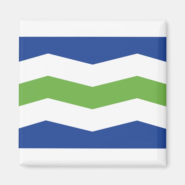 Imán Bandera de Burlington, Vermont (Frente)