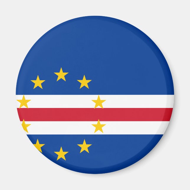 Imán Bandera de Cabo Verde (Frente)