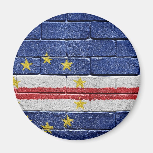Imán Bandera de Cabo Verde (Frente)