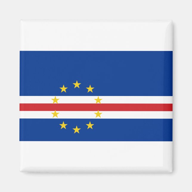 Imán Bandera de Cabo Verde (Frente)