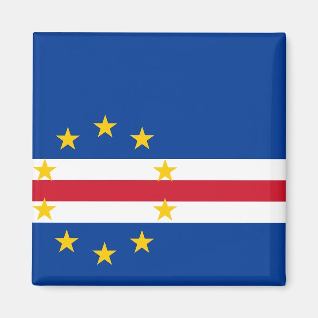 Imán Bandera de Cabo Verde (Frente)