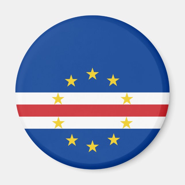 Imán Bandera de Cabo Verde (Frente)