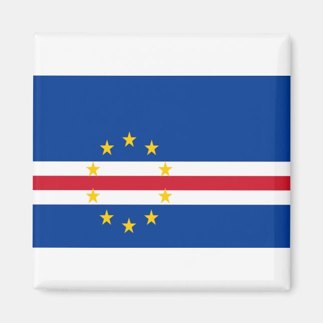 Imán Bandera de Cabo Verde (Frente)