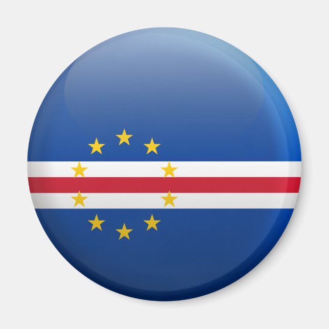 Imán Bandera de Cabo Verde (Frente)