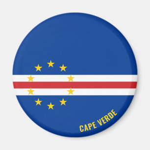 Imán Bandera de Cabo Verde Encanta patriótico