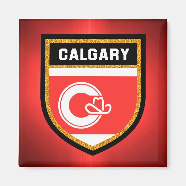 Imán Bandera de Calgary (Frente)