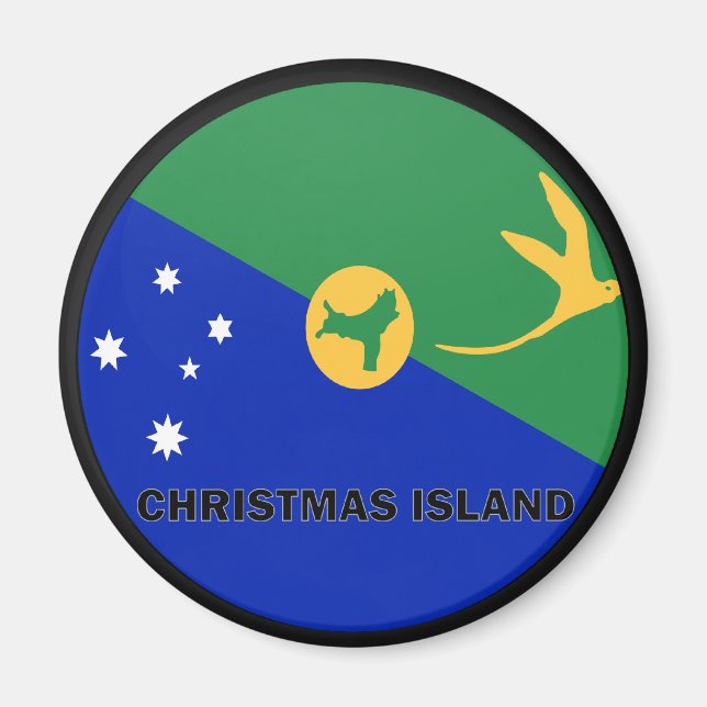 Imán Bandera de calidad de la isla de los navidades (Frente)