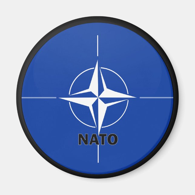 Imán Bandera de calidad de la Nato Roundel (Frente)