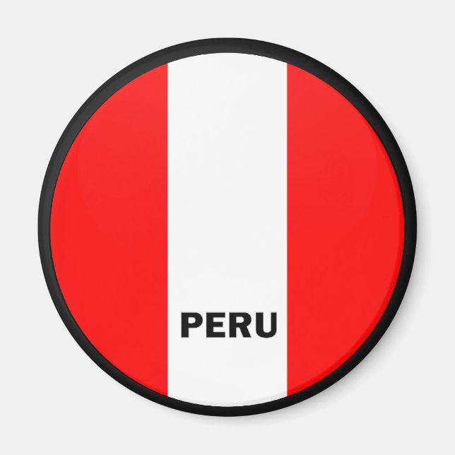 Imán Bandera de calidad de la Roundel Perú (Frente)