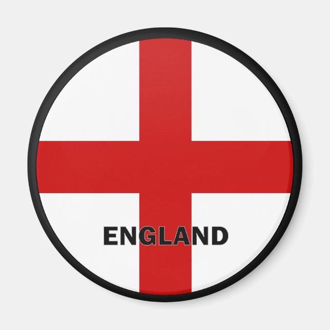 Imán Bandera de calidad de Roundel de Inglaterra (Frente)