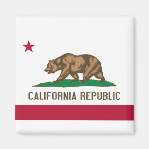 Imán Bandera de California