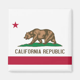 Imán Bandera de California
