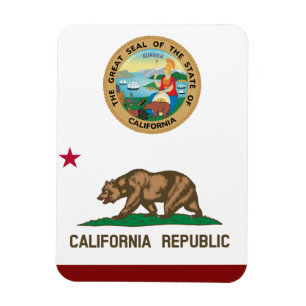 Imán Bandera de California