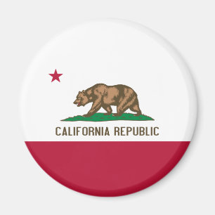 Imán Bandera de California