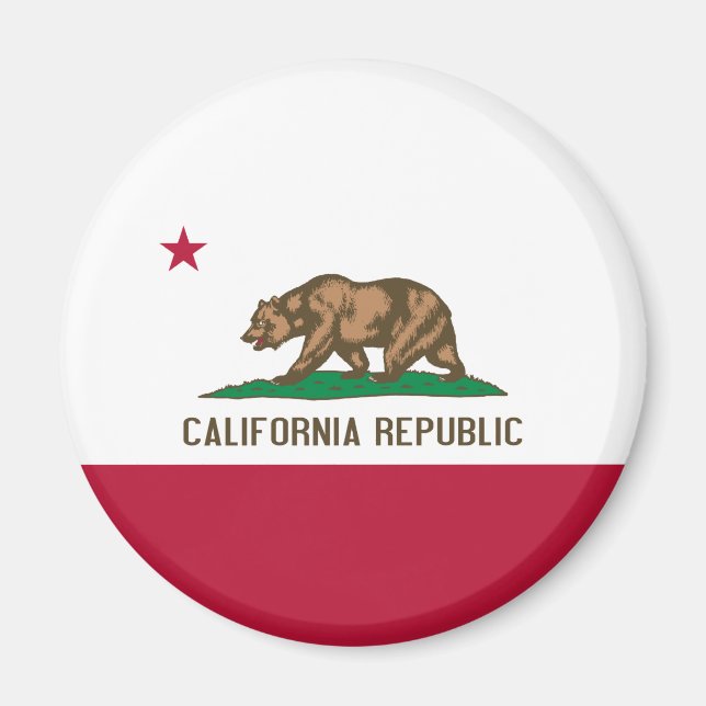 Imán Bandera de California (Frente)