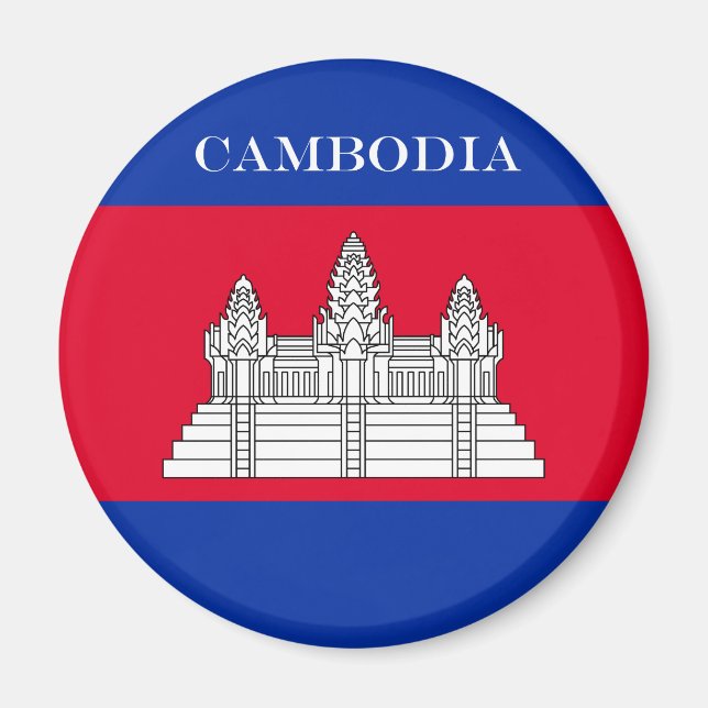 Imán Bandera de Camboya (Frente)