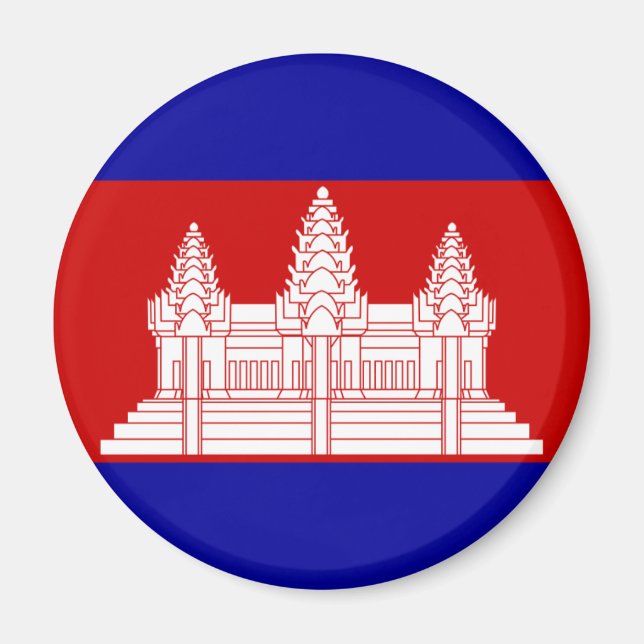 Imán Bandera de Camboya KH (Frente)