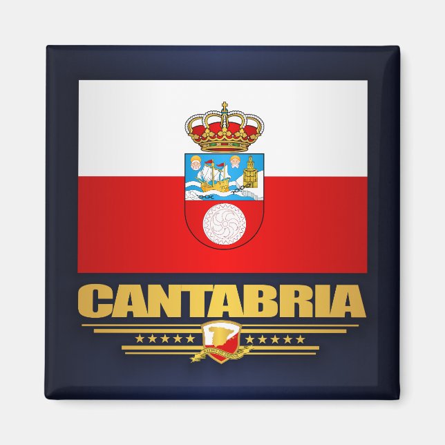Imán Bandera de Cantabria (Frente)