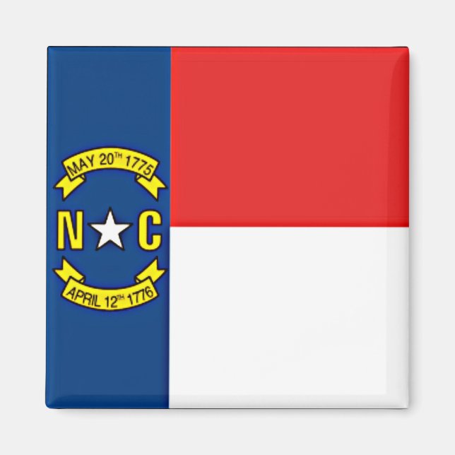 Imán Bandera de Carolina del Norte (Frente)