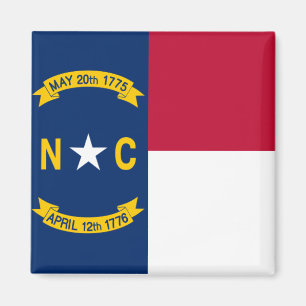 Imán Bandera de Carolina del Norte