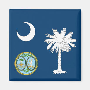 Imán Bandera de Carolina del Sur