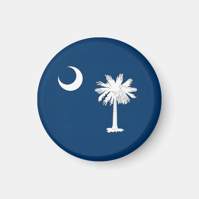 Imán Bandera de Carolina del Sur (Frente)