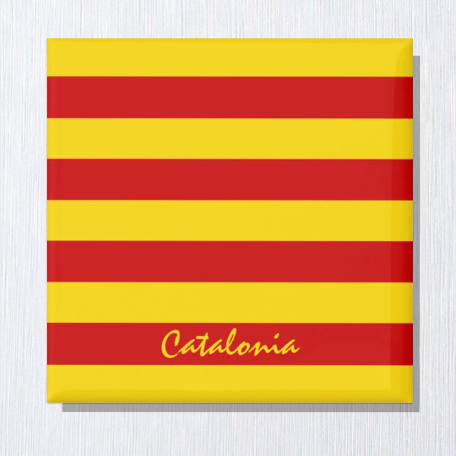 Imán Bandera de Cataluña y catalán - Moda de La Senyera (Subido por el creador)