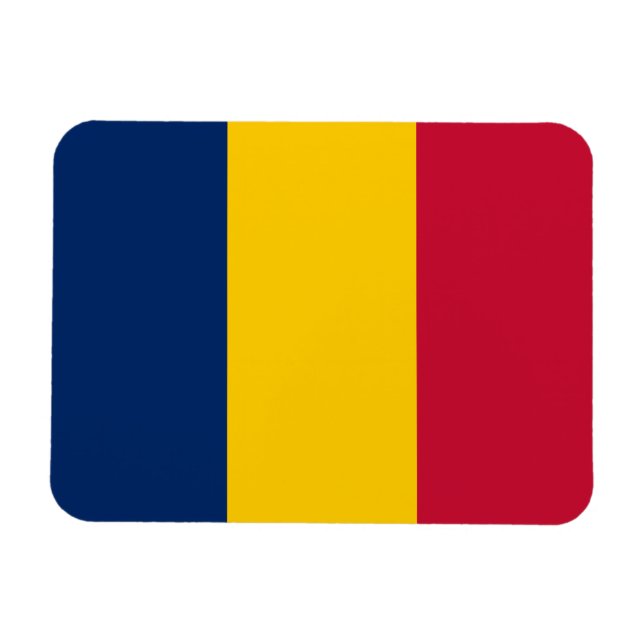 Imán Bandera de Chad (Horizontal)