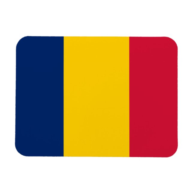 Imán Bandera de Chad (Horizontal)